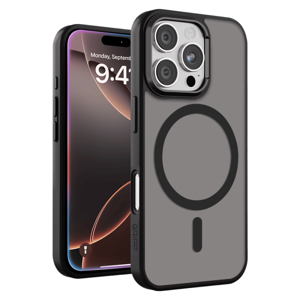 Xtreme Hard & Soft TPU Back Cover for Apple iPhone 16 Pro Max (MagSafe Compatible, Black)