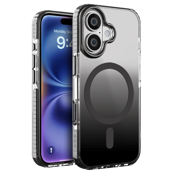 Dusk TPU & Polycarbonate Back Cover for Apple iPhone 16 Plus (MagSafe Compatible, Black)