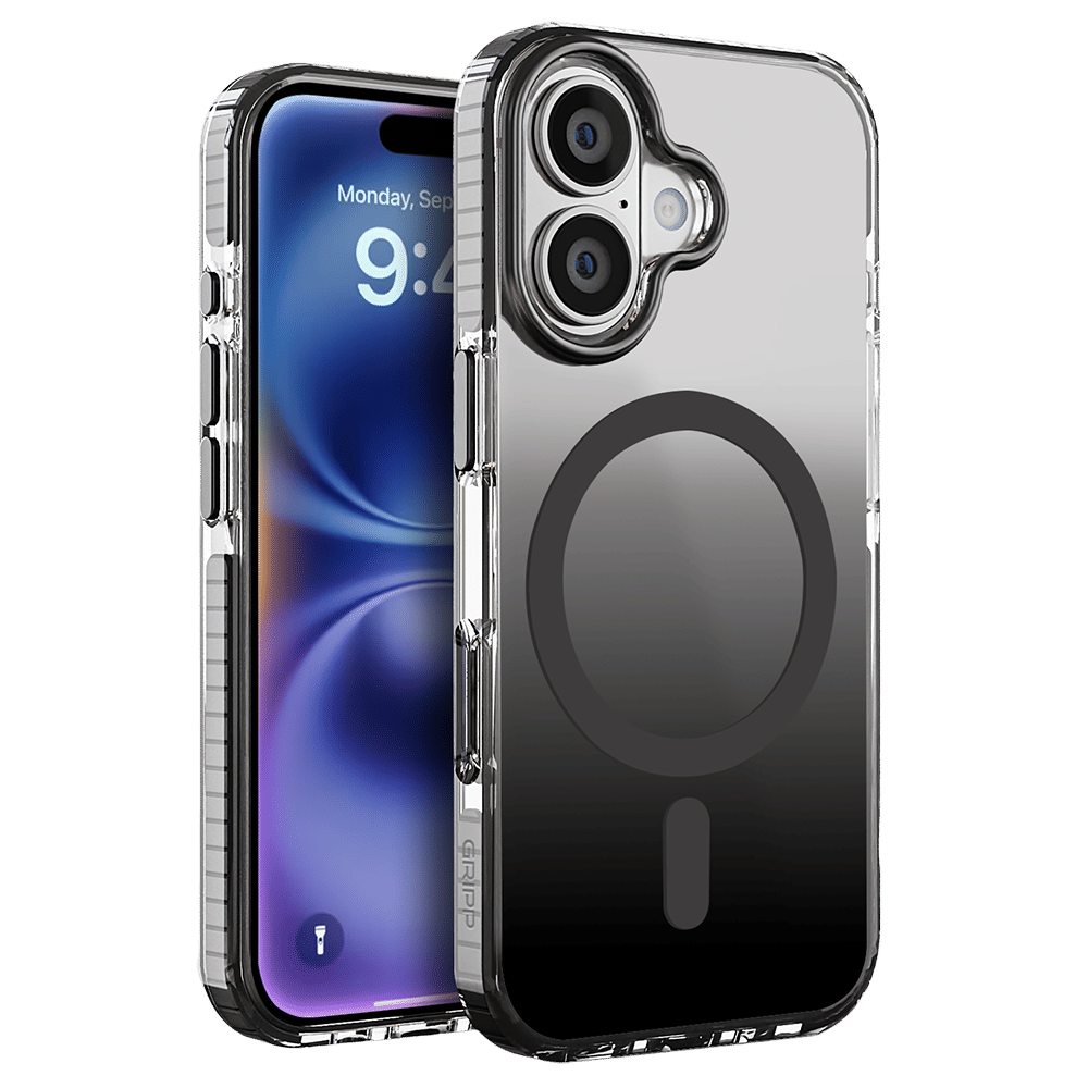 Dusk TPU & Polycarbonate Back Cover for Apple iPhone 16 Plus (MagSafe Compatible, Black)