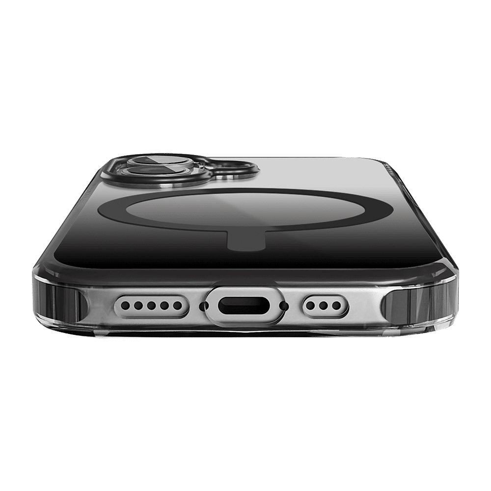 Dusk TPU & Polycarbonate Back Cover for Apple iPhone 16 Plus (MagSafe Compatible, Black) - Image 5