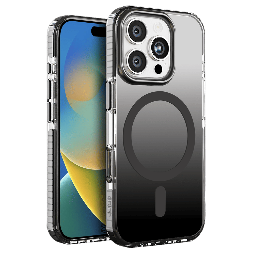 Dusk TPU & Polycarbonate Back Cover for Apple iPhone 16 Pro Max (MagSafe Compatible, Black)