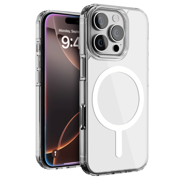 Tempered Glass & Polycarbonate, Silicone Back Cover Combo for Apple iPhone 16 Pro (MagSafe Charging Support, Transparent)