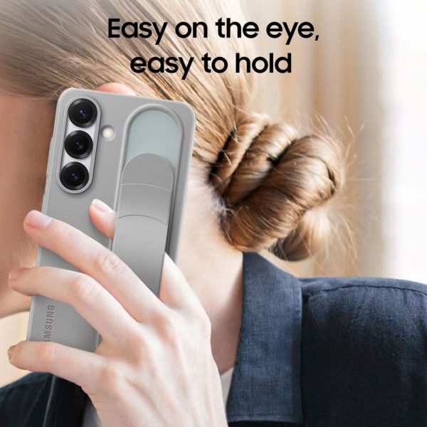 Polycarbonate Standing Grip Case for SAMSUNG Galaxy S25 (Ul Certified, Black)