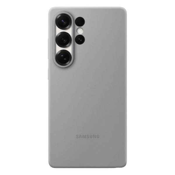Soft Silicone Back Case for SAMSUNG Galaxy S25 Ultra (Ul Certified, Gray)