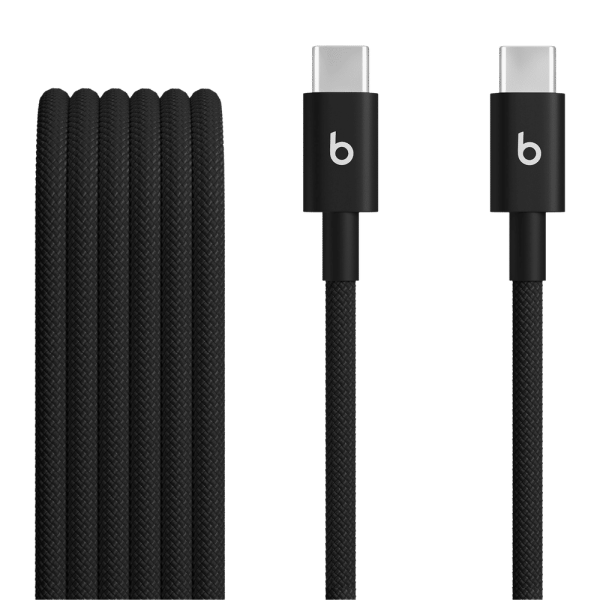 Type C to Type C 5 Feet (1.5M) Cable (Tangle-free Woven Design, Bolt Black)