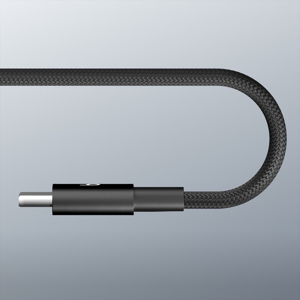 Type C to Type C 5 Feet (1.5M) Cable (Tangle-free Woven Design, Bolt Black) - Image 3