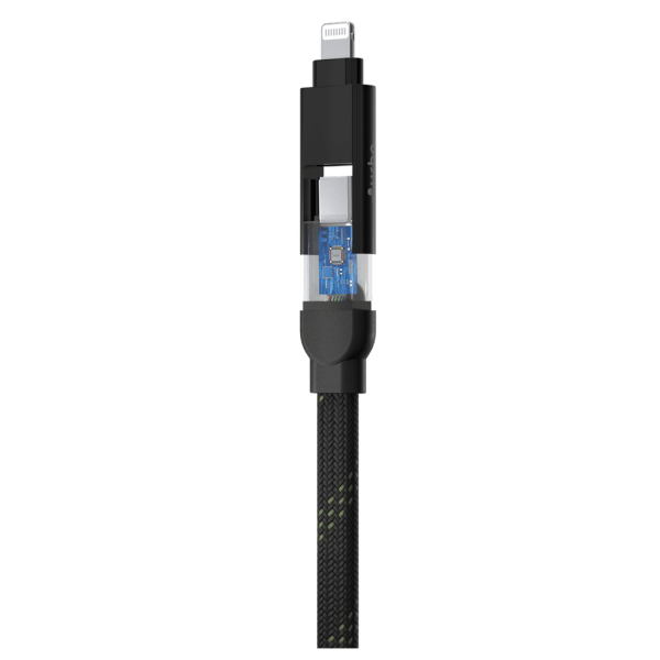 Type A to Lightning, Type C, Type C to Lightning, Type C 1 Feet (0.30M) 4-in-1 Cable (Quick Charge Technology, Camo)