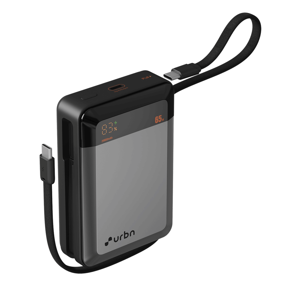 20000 mAh 65W Fast Charging Power Bank (2 Type C Port, 12 Layer Circuit Protection, Grey) - Image 4