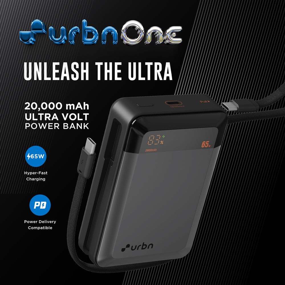 20000 mAh 65W Fast Charging Power Bank (2 Type C Port, 12 Layer Circuit Protection, Grey) - Image 5