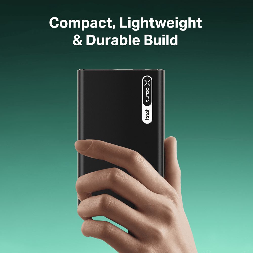30000 mAh 65W Fast Charging Power Bank (2 Type A, 2 Type C Ports, LED Indicator, Onyx Black) - Image 8