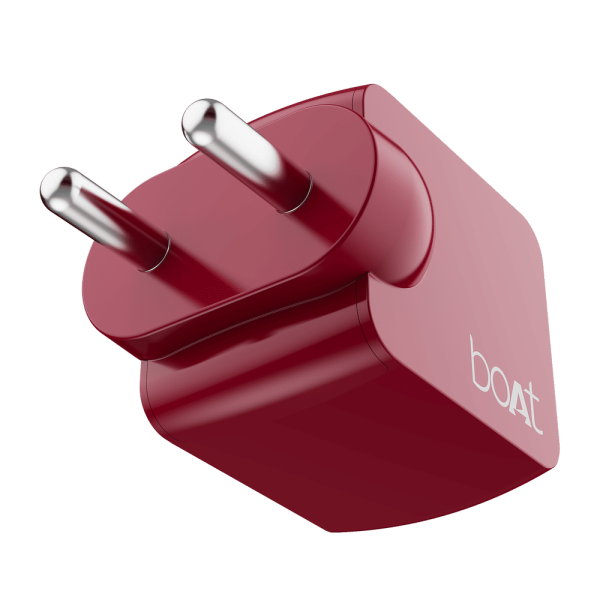 35W Type A & Type C 2-Port Fast Charger (Adapter Only, 12-Layer Smart IC Protection, Monarch Red)