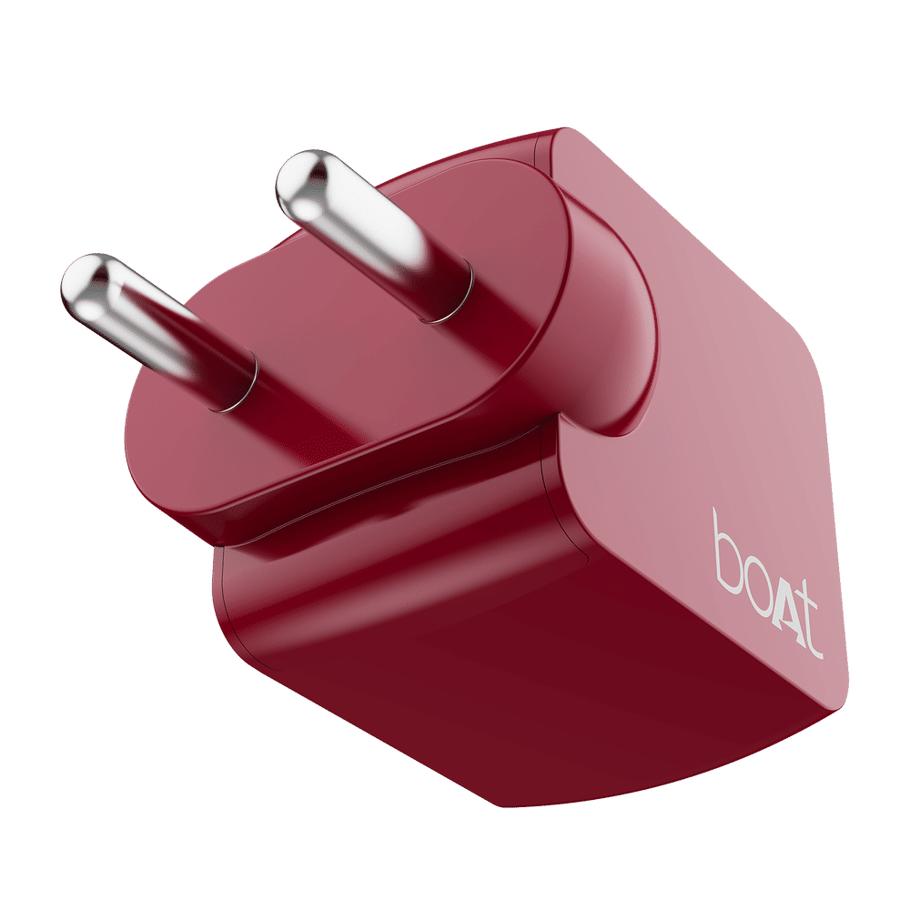 35W Type A & Type C 2-Port Fast Charger (Adapter Only, 12-Layer Smart IC Protection, Monarch Red)